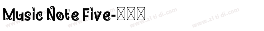 Music Note Five字体转换